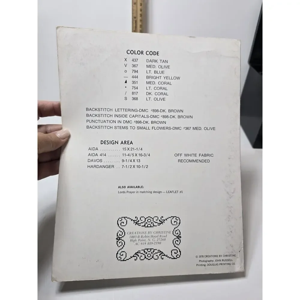 Scriptures~ Counted Cross Stitch Pattern Booklets~ Vintage